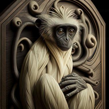 3D модель Piliocolobus semlikiensis (STL)